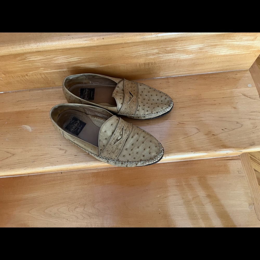 Ostrich loafers
